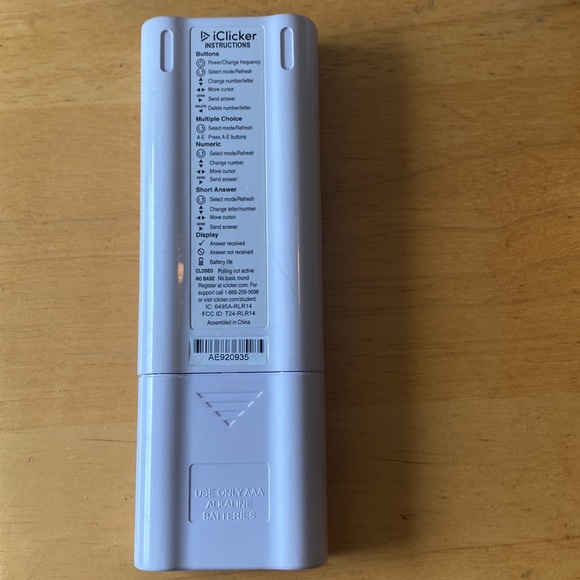 iClicker2 -Excellent new condition - Picture 4 of 4